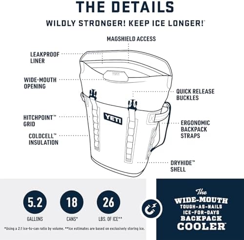 YETI Hopper M Series Backpack Soft Sided Coolers with MagShield Access