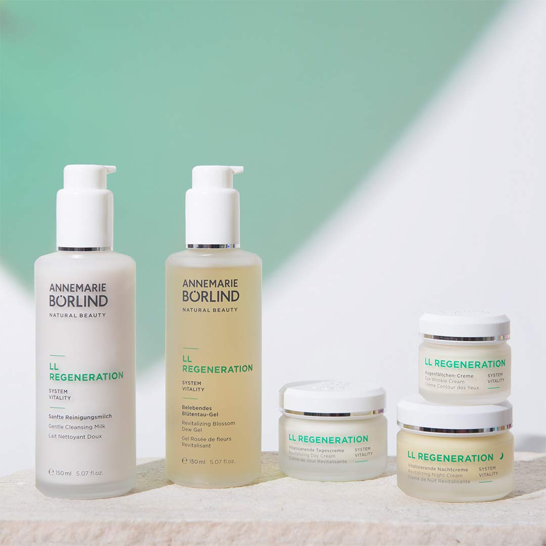 ANNEMARIE BÖRLIND - LL REGENERATION Revitalizing Night Cream - Natural Anti Aging Vitamin C, E and Retinoid Face Cream for Visibly Firmer and Wrinkle Free Skin - Step 4 of 5-1.69 Oz.