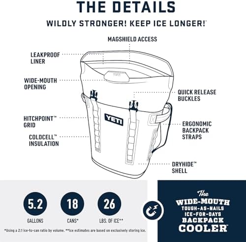 YETI Hopper M Series Backpack Soft Sided Coolers with MagShield Access