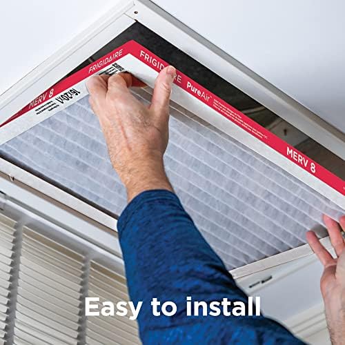 Frigidaire PureAir® 20x25x1 MERV 8 Allergen Electrostatic Pleated Air Conditioner HVAC AC Furnace Filters - 6 Pack (exact dimensions 19.81 X 24.81 X 0.81)
