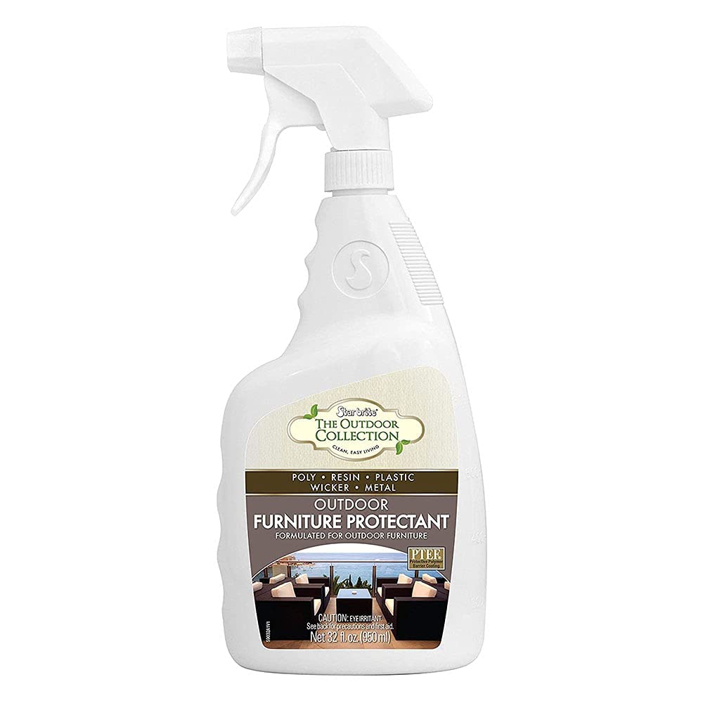 STAR BRITE Outdoor Collection Furniture Protectant Spray - Ideal for Extending the Life & Color of Backyard Patio Chairs, Couches, and Furniture 32 OZ (59032)