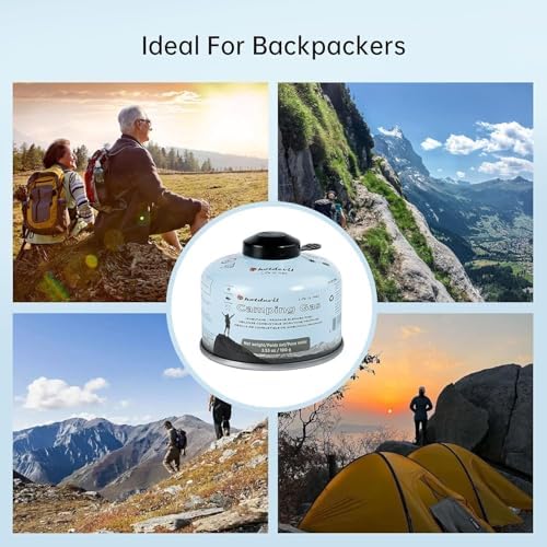 KOMAN Isobutane Fuel Canister 100 Gram Camping Stove Fuel Butane Propane Blend Camping Fuel Gas Canister Butane Fuel Canister Backpacking Stove Fuel
