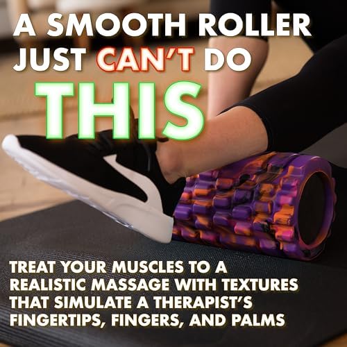 321 STRONG Foam Roller - Medium Density Deep Tissue Massager for Muscle Massage and Myofascial Trigger Point Release, with 4K eBook