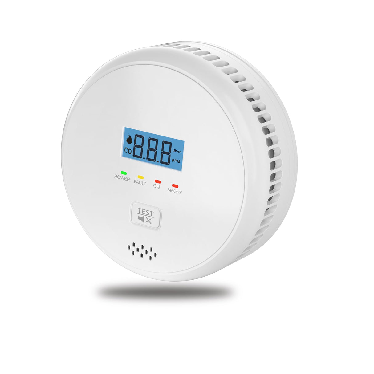 2-in-1 Smoke and Carbon Monoxide Detector Alarm ,Combination Smoke Detector & CO Fire Alarm 2XAA Battery-Operated ,LCD Display & 85db Sound Warning for Home, Bedroom, Kitchen
