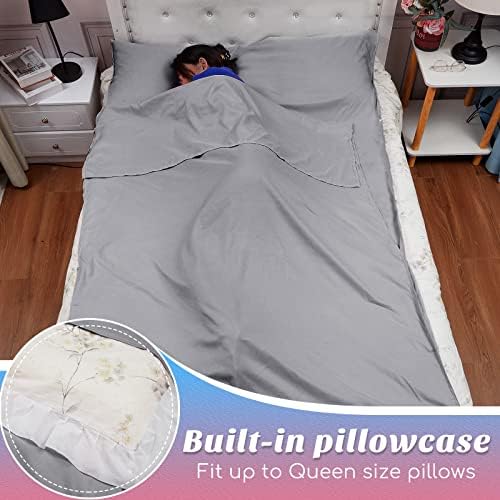 Irenare Self Tan Sleep Sack Breathable Self Tanning Sheet Protector for Bed Travel Sleeping Bag Camping and Sheet Liner for Outdoor Travel Hiking