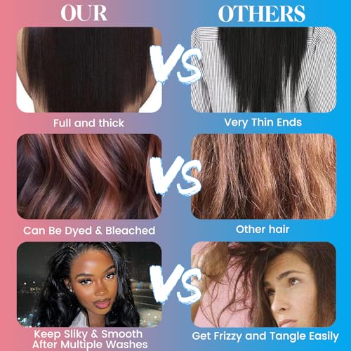 Body Wave Bundles Human Hair 16 18 20 Inch 100% Unprocessed 12A Brazilian Virgin Human Hair Extensions Quick Weave Bundles Hair Natural Black