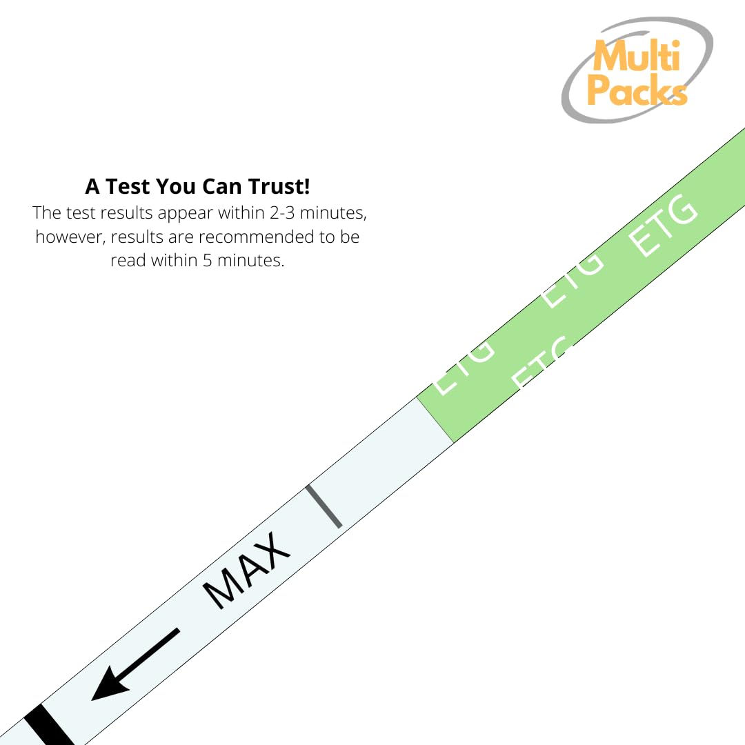 12 Panel Now ETG Alcohol Strips - 80 Hour Detection Time, Rapid Detection with High Sensitivity, Instant Read, Results Within 5 Minutes (Pack of 25)