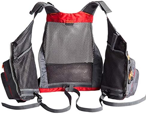 BASSDASH Strap Fishing Vest Adjustable for Men and Women, for Fly Bass Fishing and Outdoor Activities