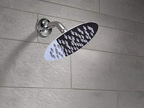 NearMoon Rain Shower Head, Ultra-Thin Design-Pressure Boosting, Awesome Some Experience, High Flow Stainless Steel Rainfall Head (6 Inch,Chrome Finish)