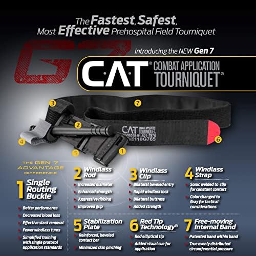 EVERLIT Emergency Trauma Kit, CAT GEN-7 Multi-Purpose SOS Everyday Carry IFAK for Wilderness, Trip, Cars, Hiking, Camping, Father’s Day Birthday Gift for Him Men Husband Dad Boyfriend (Tan)