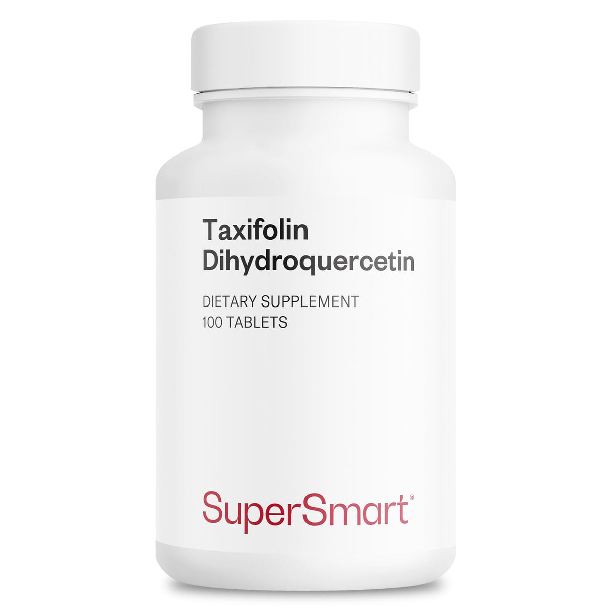 Supersmart - Taxifolin Dihydroquercetin 60mg per Day (90% DHQ Supplement) - Russian Siberian Dahurian Larch Tree Extract - Antioxidant Bioflavonoid | Non-GMO & Gluten Free - 100 Tablets