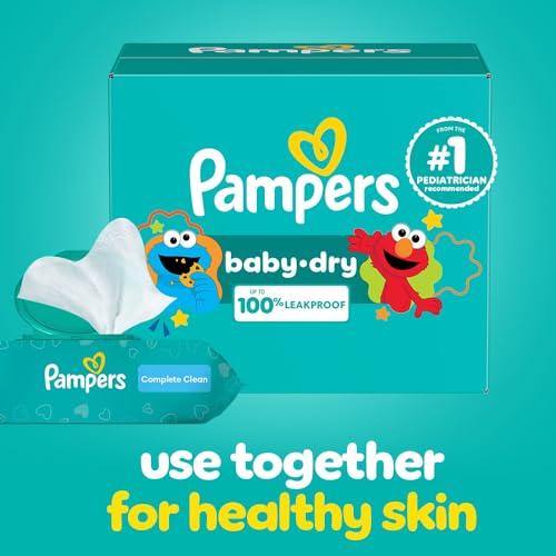 Pampers Diapers - Baby Dry - Size 5, 164 Count, Absorbent Disposable Infant Diaper (Packaging May Vary)