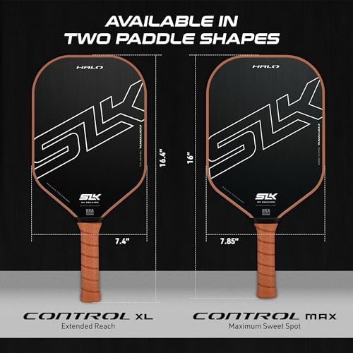 Selkirk Sport SLK Halo Raw Carbon Fiber Pickleball Paddle | Designed in The USA | Choose from The T700 Raw Carbon Fiber Power, The 18k Ultraweave Control, or The Kevlar Linkweave Thermoformed Pro