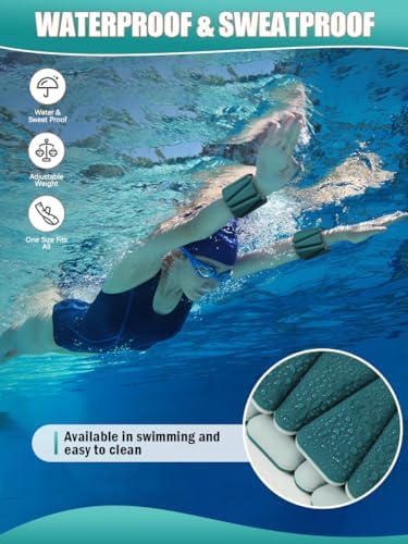 Wrist Ankle Weights Set of 2(1 lb/2 lbs Each) Adjustable Weights Training Intensity for Strength Training Walking Running Yoga Pilates Jogging for Women Men