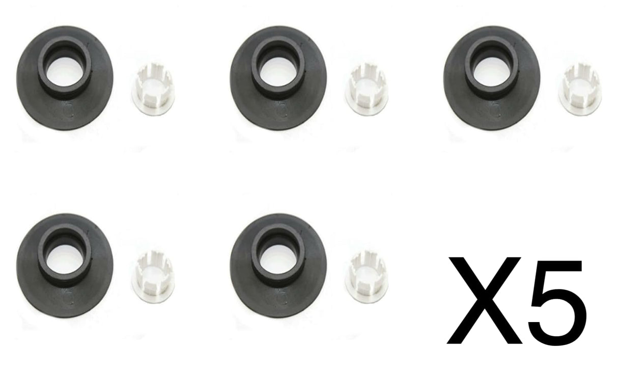 Pack of 5X Replacement Flush Valve Seal & Clips for Ideal Standard Armitage Shanks Flush Valves SV01967