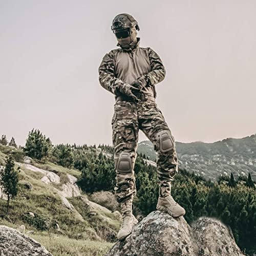 G3 Combat Suit Military Apparel Set Tactical Camouflage Clothing Hunting Uniform Paintball Gear with Knee Pads for Men