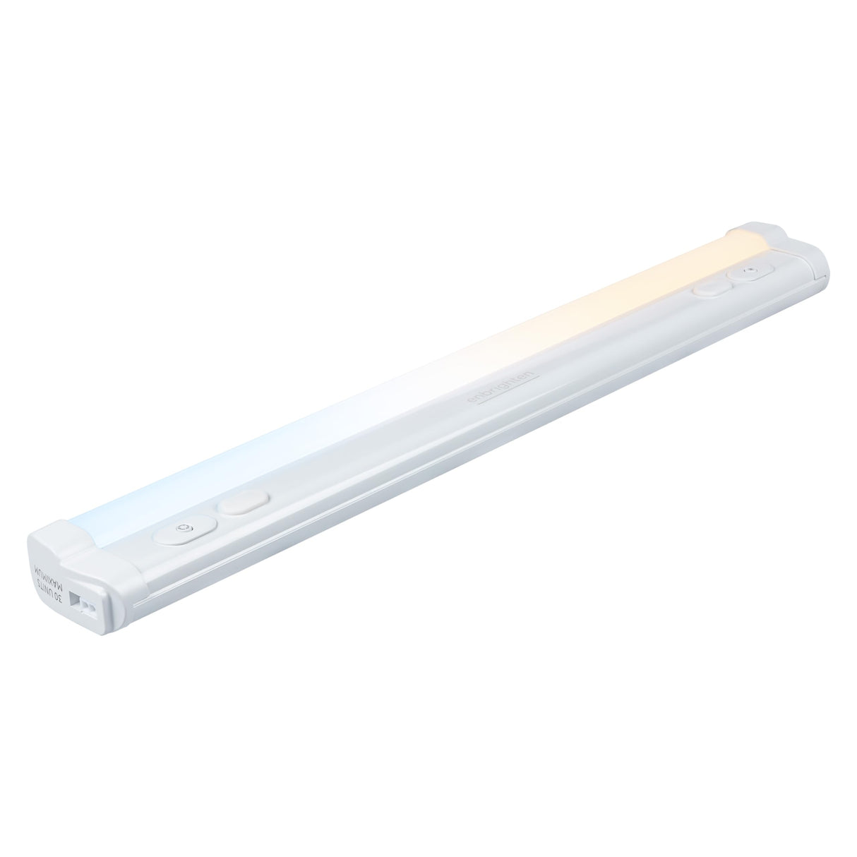 Enbrighten 24 inch Plug-in Under Cabinet Lights, 1561 Lumens, Five White Settings from (2700K-6500K), Full Range Dimmable, One-Touch Sync Control, Linkable Under Counter Lights for Kitchen 82786-T1