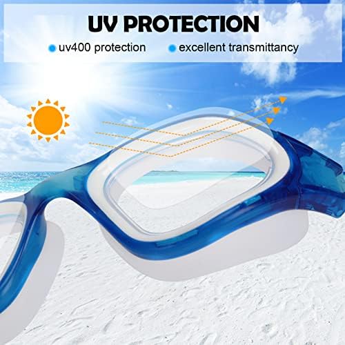 WIN.MAX Polarized Swimming Goggles Swim Pool Goggles Anti Fog Anti UV No Leakage Clear Vision for Men Women Adults Teenagers