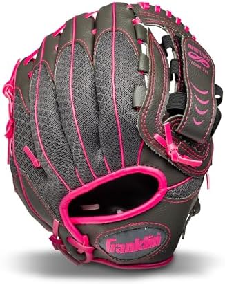 Franklin Sports Youth Teeball Gloves - Shok Sorb Kids Baseball + Teeball Mitt - Boys + Girls Fielders Gloves for Teeball, Baseball + Softball - 10.5" Inch Glove - Multiple Colors