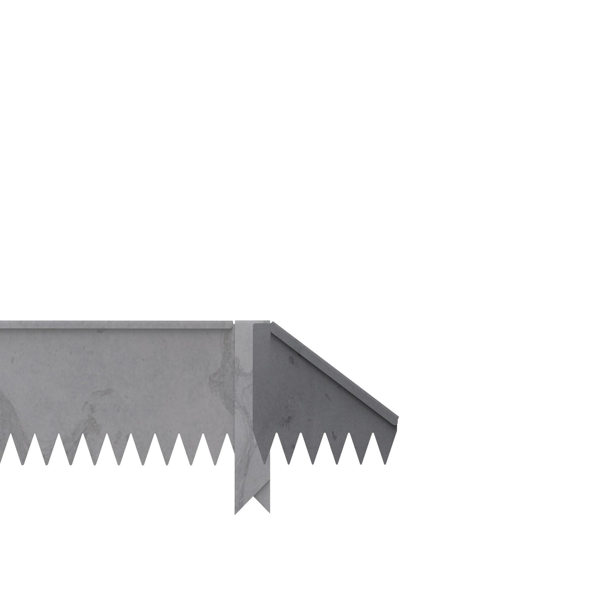Edge Right - Hammer-in Landscape Edging - 24 inch Strips - 14-Gauge Cor-Ten Steel - 6 inch Depth (1 Pack)