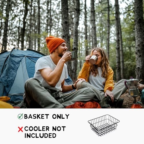 Cooler Basket for RTIC 32, 52, or 72 Qt Ultra-Light Coolers - Fits Coleman 54 Qt Steel Belted Cooler - Compatible with Dividers, Inserts, Straps, Locks, and Other RTIC Cooler Accessories