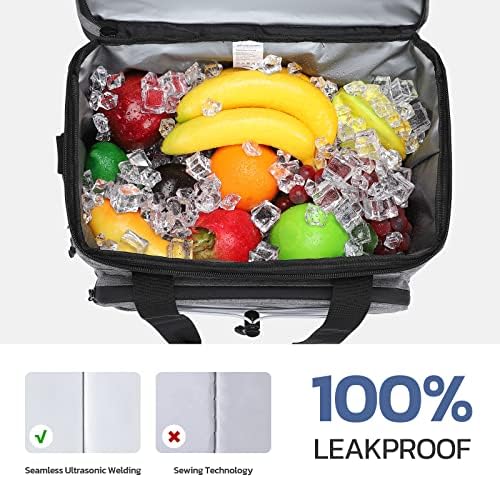 Maelstrom Soft Cooler Bag,Collapsible Soft Sided Cooler,24/30/60/75 Cans Beach Cooler,Ice Chest,Large Leakproof Camping Cooler,Portable Travel Cooler for Grocery Shopping,Camping,Road Trips