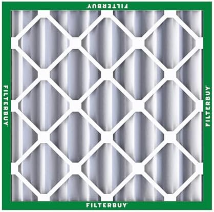 Filterbuy 20x20x4 Air Filter MERV 8 Dust Defense (2-Pack), Pleated HVAC AC Furnace Air Filters Replacement (Actual Size: 19.50 x 19.50 x 3.63 Inches)