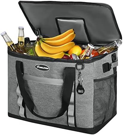 Maelstrom Soft Cooler Bag,Collapsible Soft Sided Cooler,24/30/60/75 Cans Beach Cooler,Ice Chest,Large Leakproof Camping Cooler,Portable Travel Cooler for Grocery Shopping,Camping,Road Trips