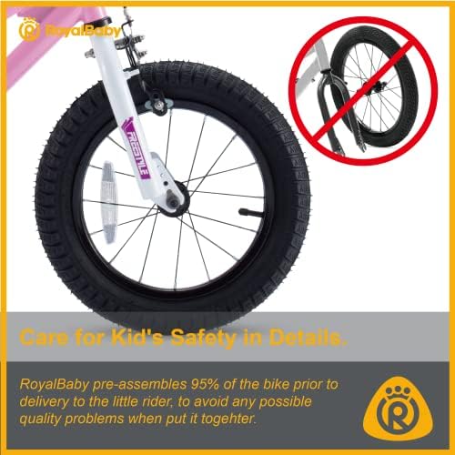 RoyalBaby Kids Bike EZ Freestyle Training Free Balance to Pedal Easy Learning Bicycle, 12-18 Inch for Toddlers to Big Kids