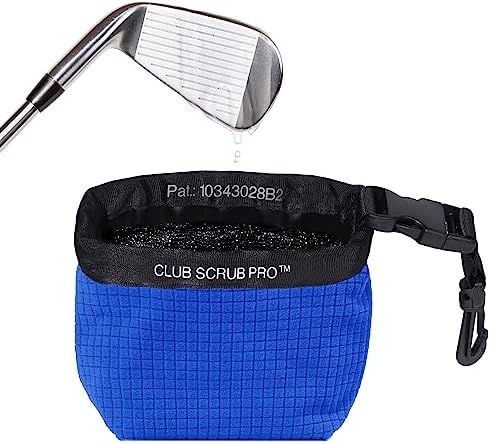 Golf Club and Golf Ball Cleaning Bag, Waterproof Clean Face Technology Liner, Detachable Clip, Machine Washable, Cleans Club Grooves, Dry Exterior (Neoprene or Microfiber Option Available)