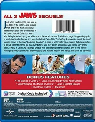 JAWS Complete 4-Film Blu-ray Movie Collection (Jaws 1 / 2 / 3 / 4 The Revenge BD)