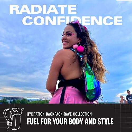 Sojourner Rave Hydration Pack - Hydration Backpack - Hydropack with 2L Bladder - Water Backpack for Festivals, Hiking, Running, Biking and More