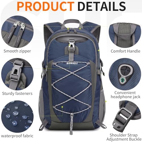 40L Hiking Backpack Lightweight Daypack Waterproof Travel Camping Backpack for Men Women Sport Packable