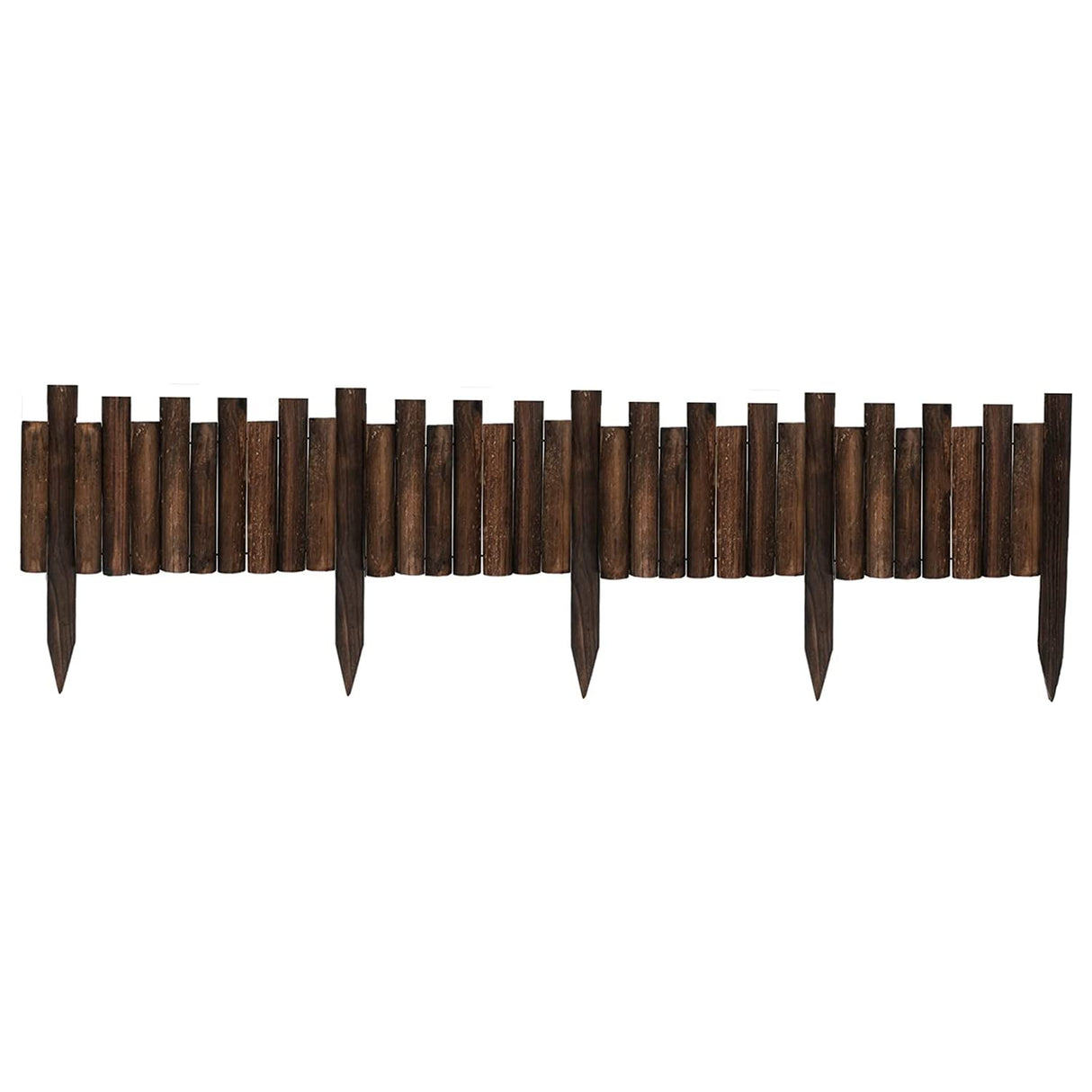 WORTH Wooden Edging for Landscaping, Flexible Garden Lawn Border 8" x 3.7'