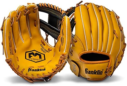 Franklin Sports Baseball + Softball Gloves - Field Master Adult + Youth Baseball + Softball Gloves - Right Hand + Left Hand Gloves - Infield + Outfield Mitts - Multiple Sizes + Colors