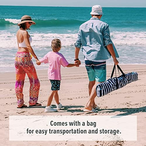Qipi Beach Cabana - Easy to Set Up Canopy, Waterproof, Portable 6' x 6' Beach Shelter, Included Side Wall, Shade with UPF 50+ UV Protection, Ultimate Sun Umbrella - for Kids, Family & Friends