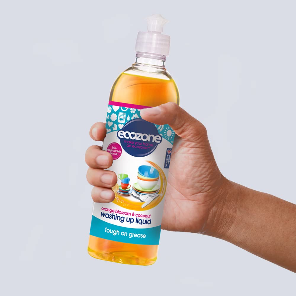 Ecozone Orange Blossom & Coconut Washing Up Liquid - 500ml - 2 Pack