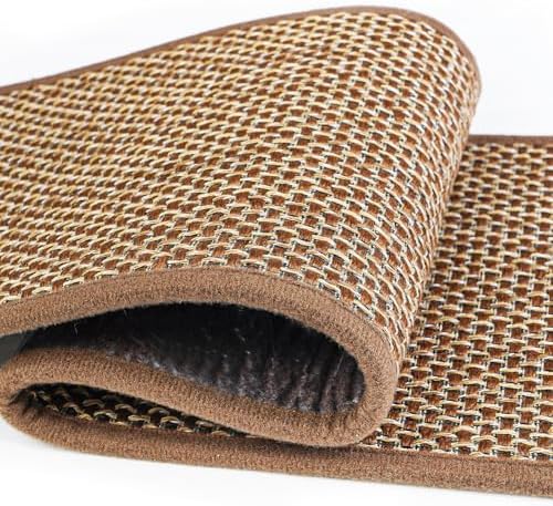 Stair Treads for Wooden Steps Indoor,8" X 30" (15 in Pack) Carpet Stair Treads for Wood Stairs, Machine Washable Stair Runners for Kids Elders and Pets,Brown