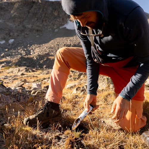 PACT Outdoors Backpacking Shovel: Lightweight Aluminum Trowel, Essential for Backpacking, Camping, Hiking - Award Winning Backpacking Trowel