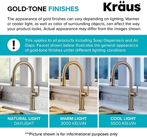 KRAUS Dishwasher Air Gap in Spot Free Antique Champagne Bronze, KAG-1SFACB