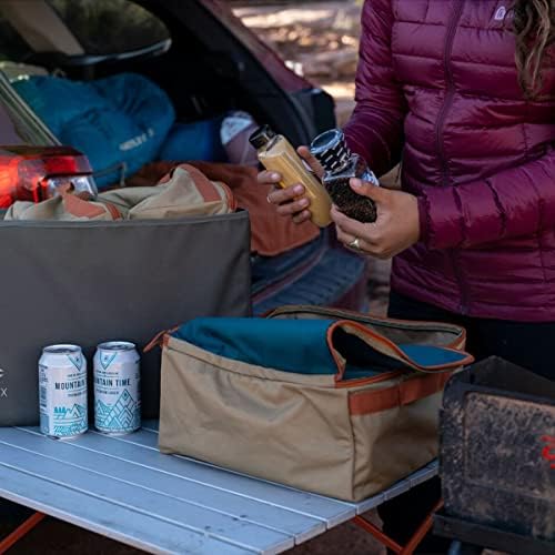 Kelty CAR-GO-Box – Camping, Tailgating, Travel Organization Kit for Trucks, Vans, SUVs, Cars – Color Coded Packing Cubes, Rugged Fabric, 45L