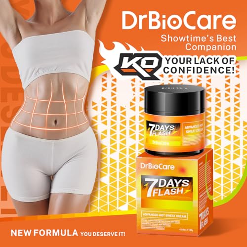 DrBioCare Advanced Hot Sweat Cream, Natural Enhancer for Men and Women, Makes You Sweat Harder and Faster - 2 Bottles