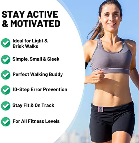 3D Pedometer for Walking, Simple Step Counter with Large Digital Display, Step Tracker with Removable Clip Lanyard, Accurately Track Steps for Men Women Kids Adults Seniors