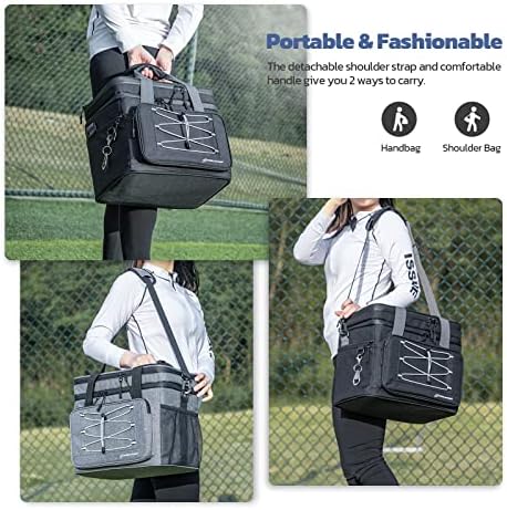 Maelstrom Soft Cooler Bag,Collapsible Soft Sided Cooler,24/30/60/75 Cans Beach Cooler,Ice Chest,Large Leakproof Camping Cooler,Portable Travel Cooler for Grocery Shopping,Camping,Road Trips