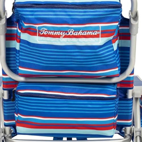 Tommy Bahama Backpack Beach Chair 2 Pack (Sailfish and Palms), Aluminum, Multicolor
