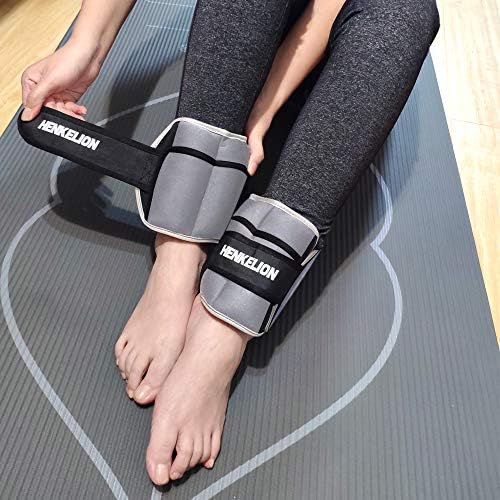 1 Pair 2 3 5 10 Lbs Adjustable Ankle Weights for Women Men Kids, Strength Training Wrist and Ankle Weights Sets for Gym, Fitness Workout, Running, Lifting - Black Grey Pink Blue Purple