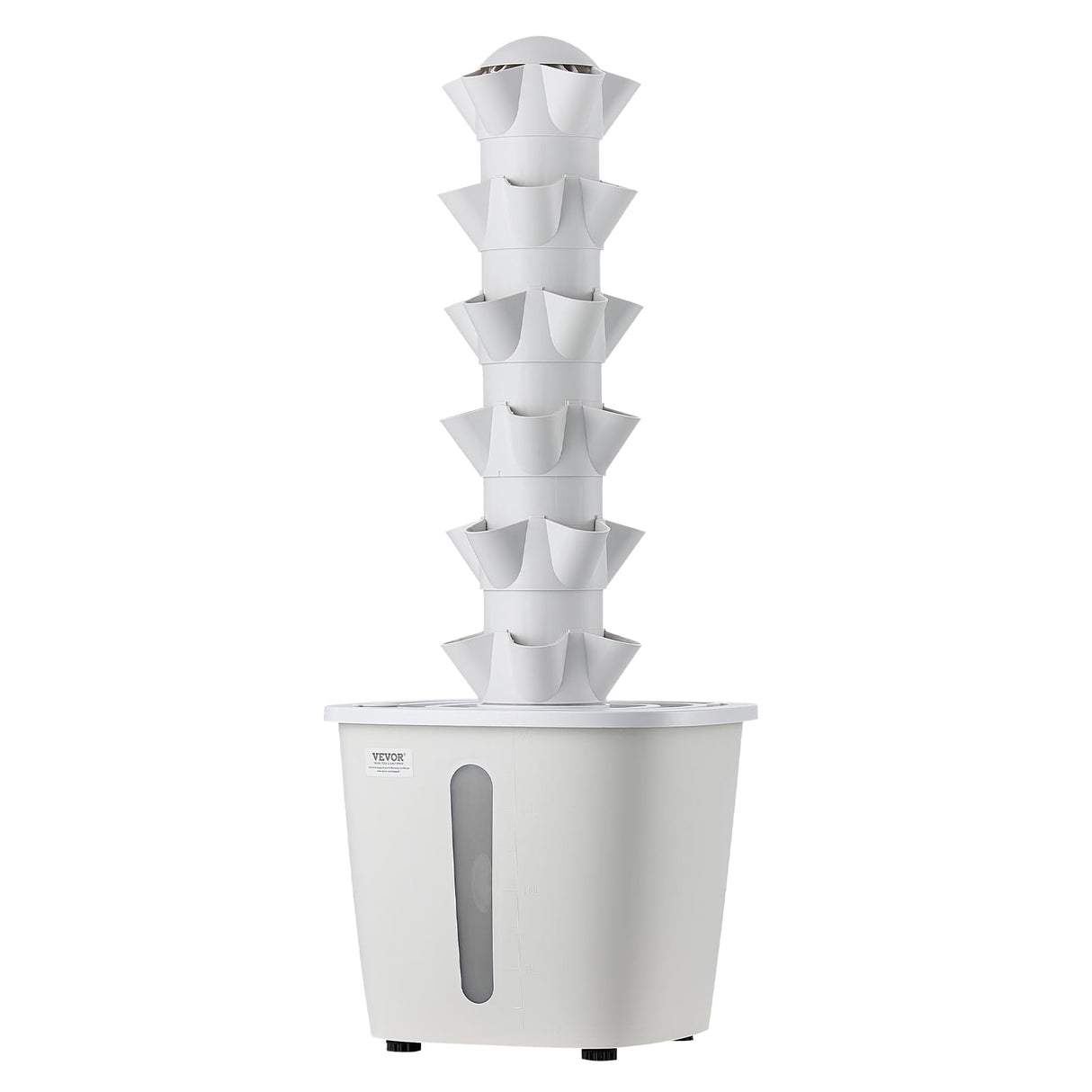 VEVOR Hydroponic Tower, 30 Pods 6 Tiers Hydroponics Growing System Kit with App Control, Vertical Home Garden with 20L Water Tank & Pump, Planter Germination Kit for Indoor Herbs, Fruits, Vegetables