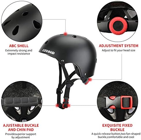 Kids Bike Helmet,Toddler Skateboard Helmets for Ages 2-3-5-8-14 Years Boys Girls,Adjustable Multi-Sport Bicycle Skateboarding Football Roller Skating Scooter Rollerblade Balance Bike Helmet
