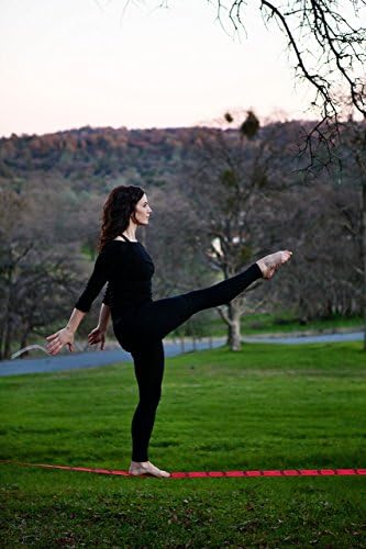 ZenMonkey Slackline Kit with Overhead Training Line, Arm Trainer, Tree Protectors, Cloth Carry Bag and Instructions, 60 Foot - Easy Setup for The Family, Kids and Adults