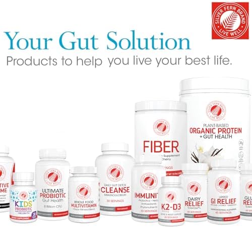 Sensitive Gut Fiber Supplement - Each Tub = 30 Scoops = 30 Day Supply - 6 Grams of Dietary Fiber Per Serving - with Galactomannan Guar Fiber, Baobab Fruit Powder (1 Tub)